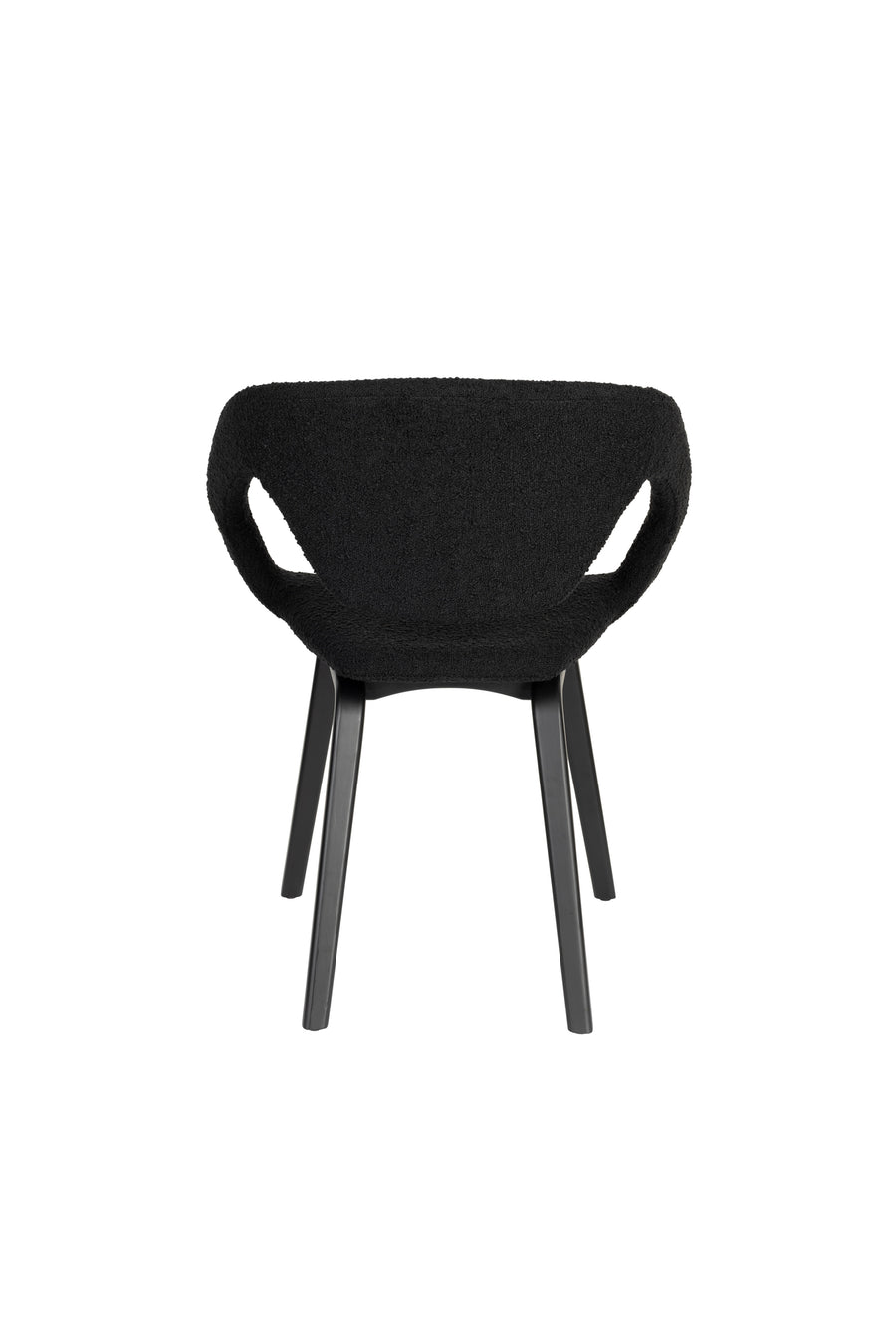 Flexback eetkamerstoel armleuning zwart (set of 2)