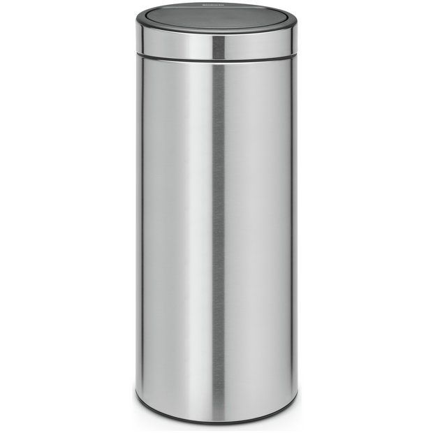 Bo Touch Bin 30 ltr, Matt Steel