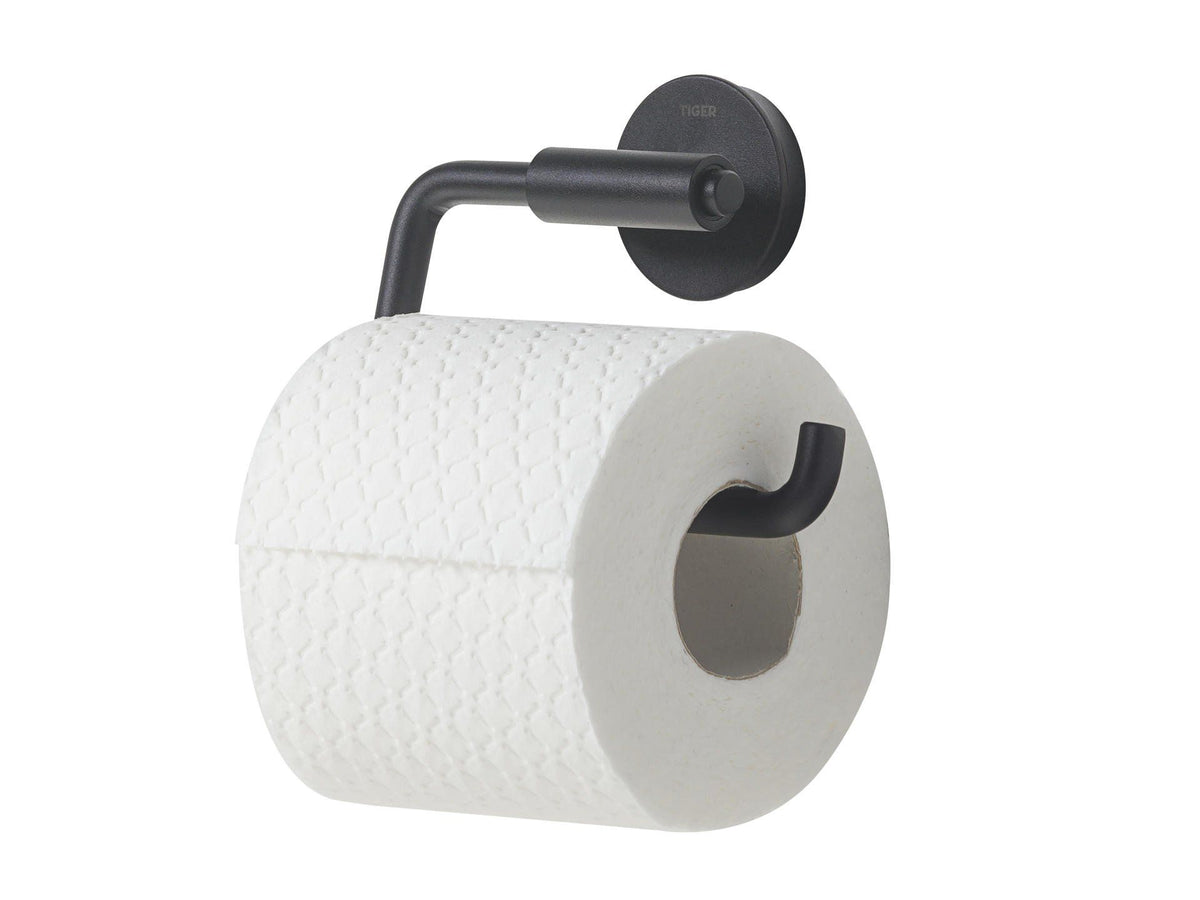 Urban Toiletrolhouder zonder klep Zwart
