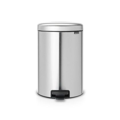 NewIcon Pedaalemmer 20 ltr, Matt Steel Fingerprint Proof
