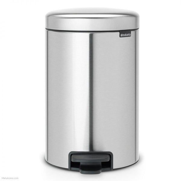 NewIcon Pedaalemmer 12 ltr, Matt Steel Fingerprint Proof