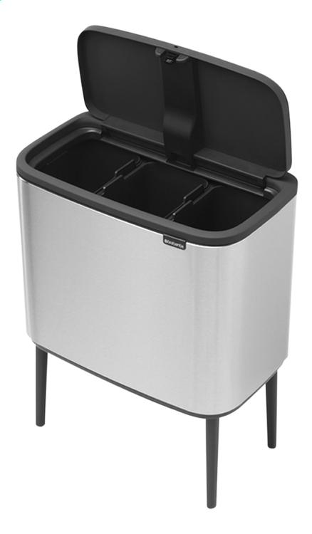 Bo Touch Bin 3x11 ltr, Matt Steel Fingerprint Proof
