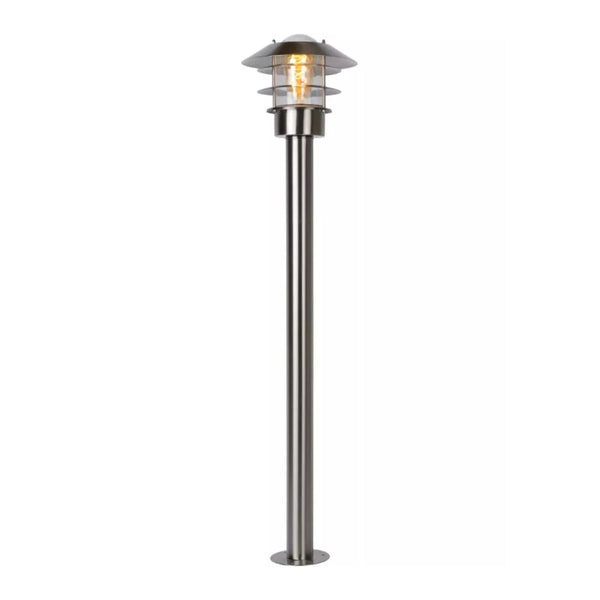 Lantaarnpaal Buiten Ø 21,8 cm 1xE27 IP44 Mat chroom