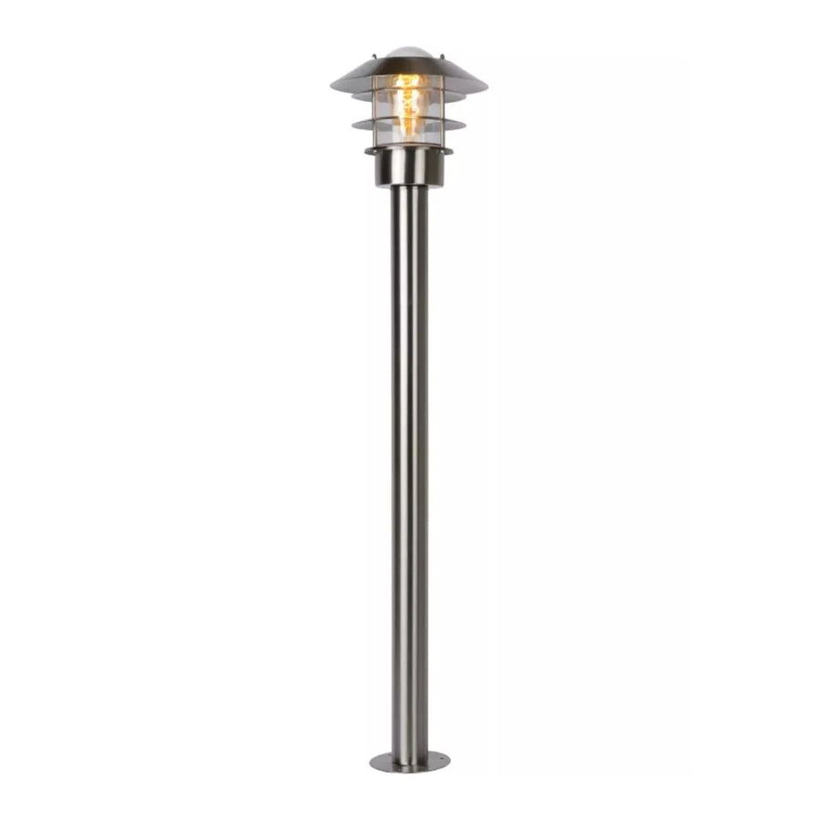 Lantaarnpaal Buiten Ø 21,8 cm 1xE27 IP44 Mat chroom