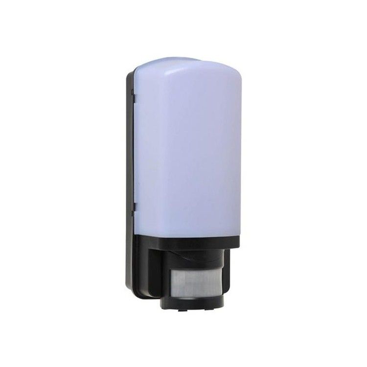Wandarmatuur Moto Black E27 + PIR  zwart BigBright