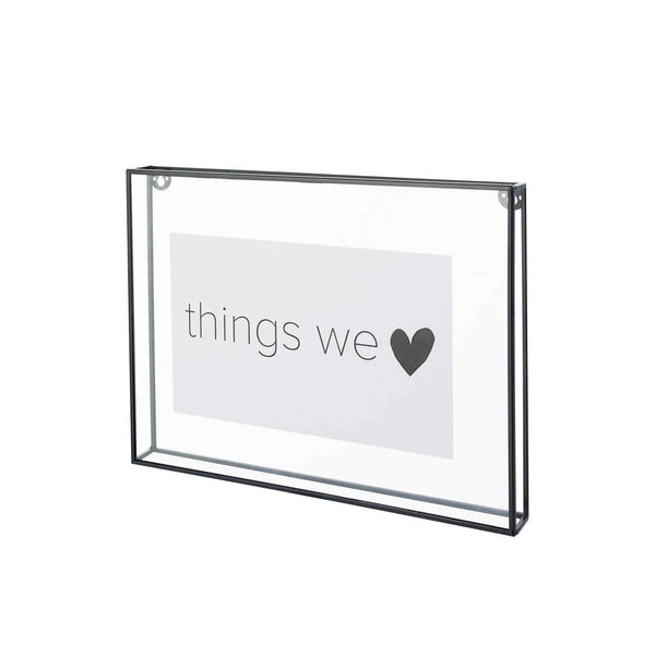 Photo Frame Metal Black 34x25x3.5cm