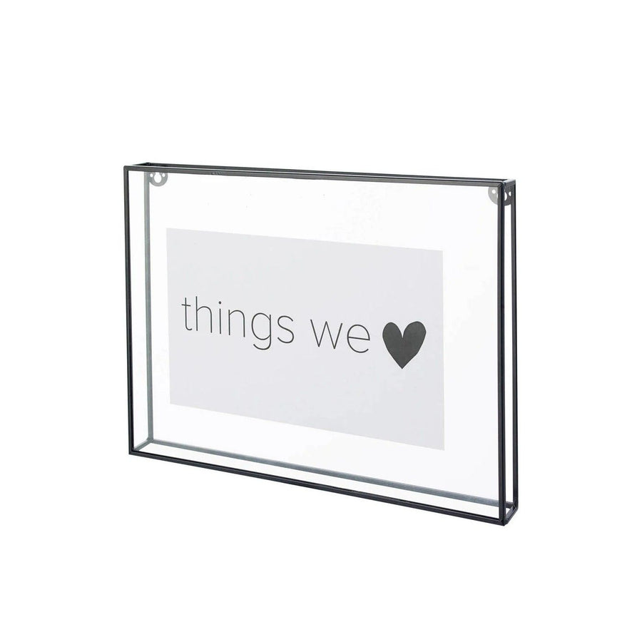 Photo Frame Metal Black 34x25x3.5cm