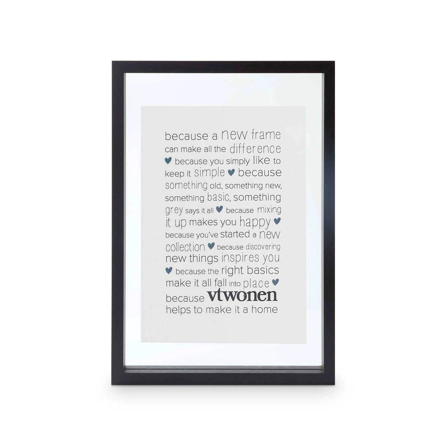 Photo Frame Wood Black A4 28x40x4cm