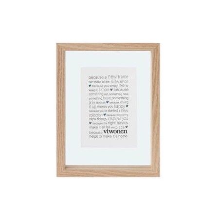 Photo Frame Wood Natural A6 18x24x4cm