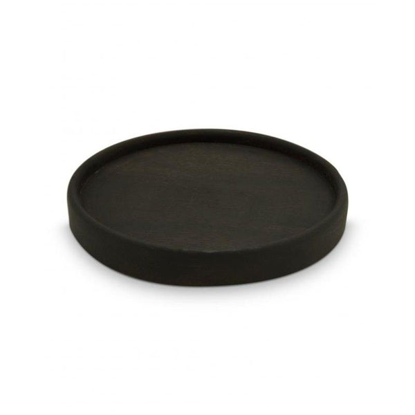 Plate Mango Wood Mini Black 20x2.5cm