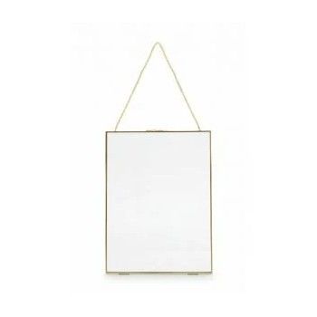 Photo Frame Metal with Lock Gold 30x40x0.7cm