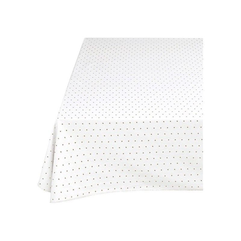 Table Cloth Golden Hearts 150x250cm