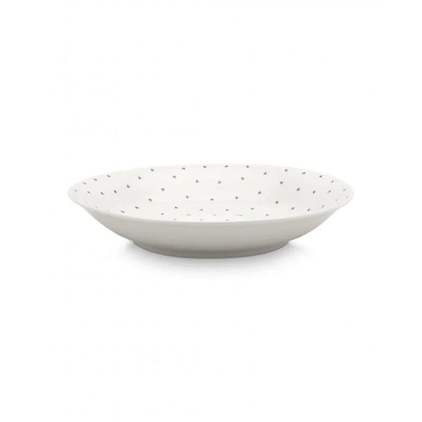 Pasta Plate White Golden Hearts 25.5cm