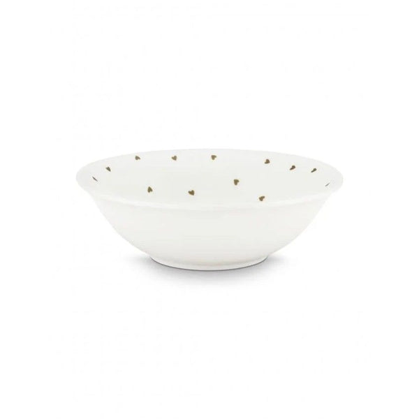 Bowl White Golden Hearts 12.5cm