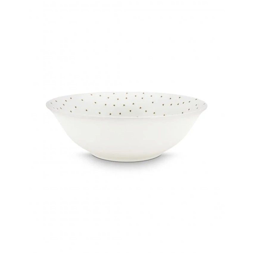 Bowl White Golden Hearts 25cm