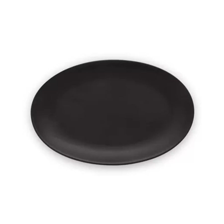 Plate Oval Matt Black 25.5cm