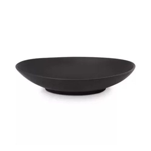 Serving Plate Oval Matt Black 23cm