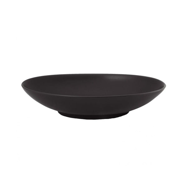 Serving Plate Oval Matt Black 25.5cm