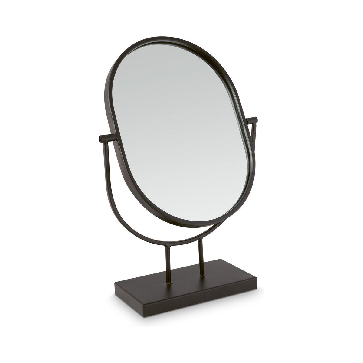 Mirror Oval on Stand Black 20.3x31.1x8.5cm