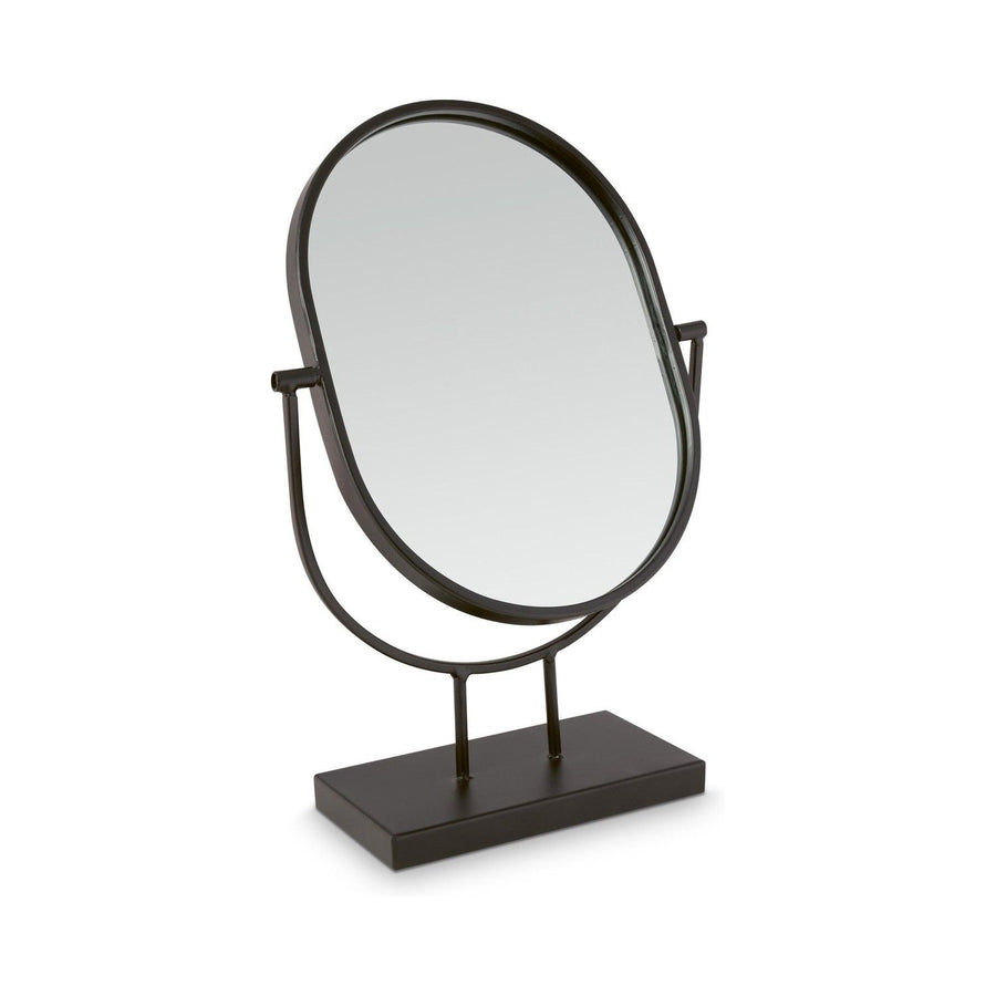 Mirror Oval on Stand Black 20.3x31.1x8.5cm