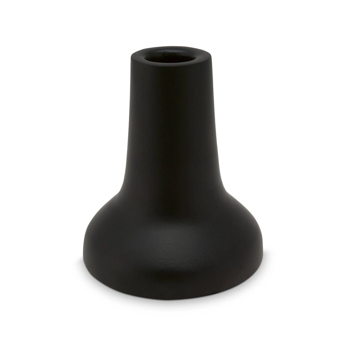 Candle Holder Metal Matt Black 8.5x10cm