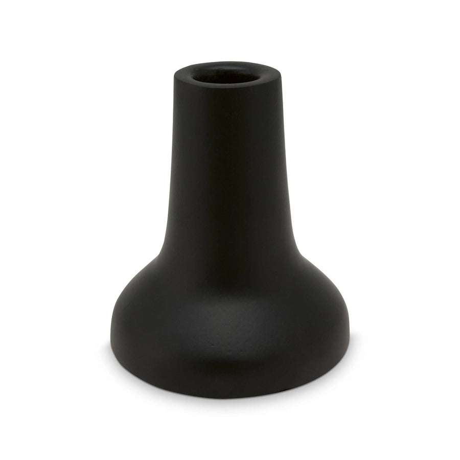 Candle Holder Metal Matt Black 8.5x10cm