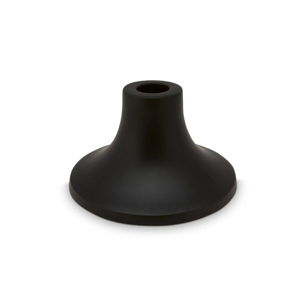 Candle Holder Metal Matt Black 11.5x7cm