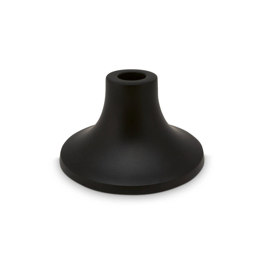 Candle Holder Metal Matt Black 11.5x7cm
