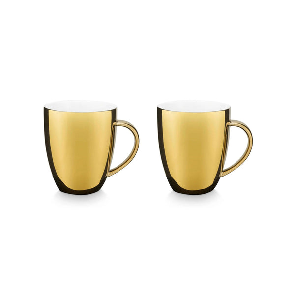Set/2 Mugs with Ear Gold 250ml