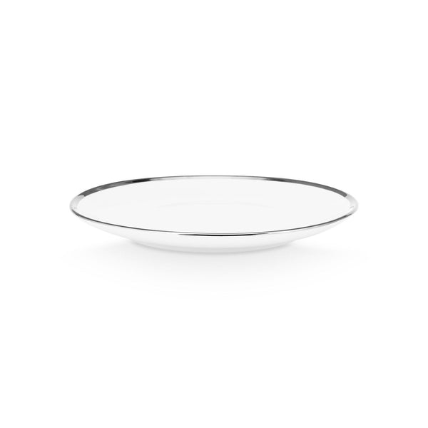 Plate white silver 20cm