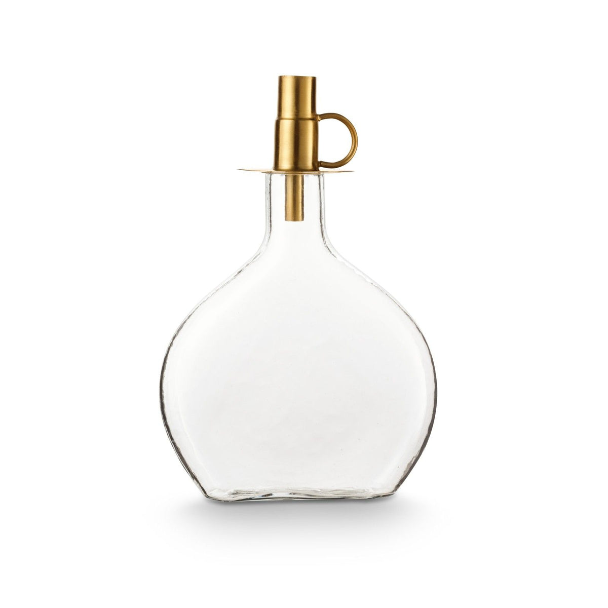 Set2 bottle and bottle candle holder gold