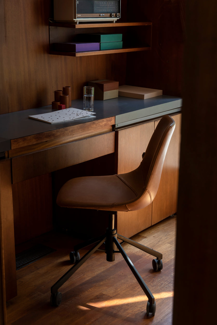 Bureaustoel Franky Bruin