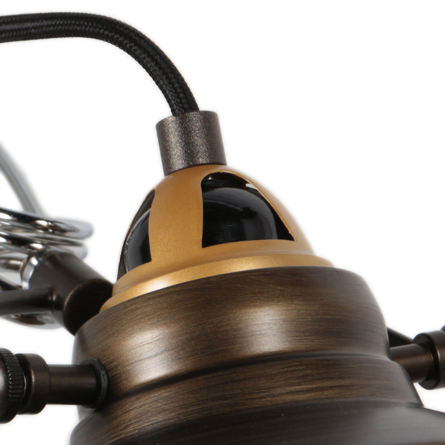 Klem-wandlamp nove 1320br bronskleurige kap 18cm