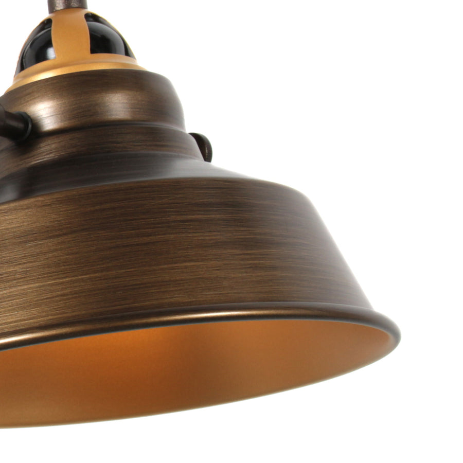 Klem-wandlamp nove 1320br bronskleurige kap 18cm