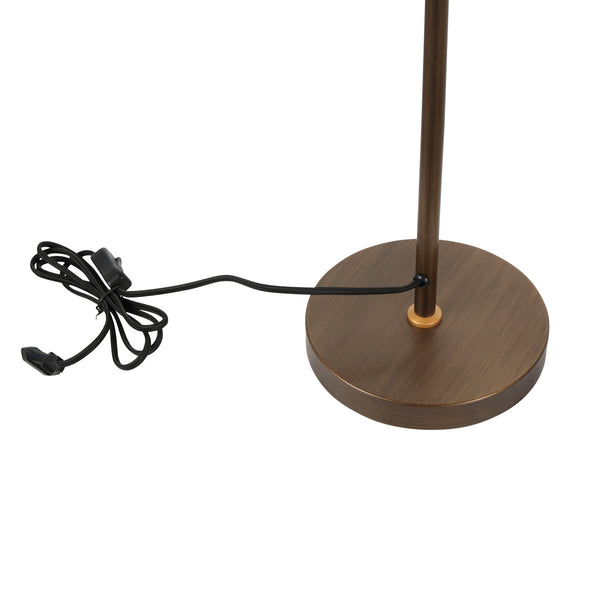 Bronzen stoere tafellamp nove 1321br met e27 fitting