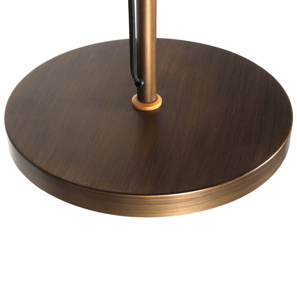 Bronzen vloerlamp nove 1322br met goudkleurige details e27