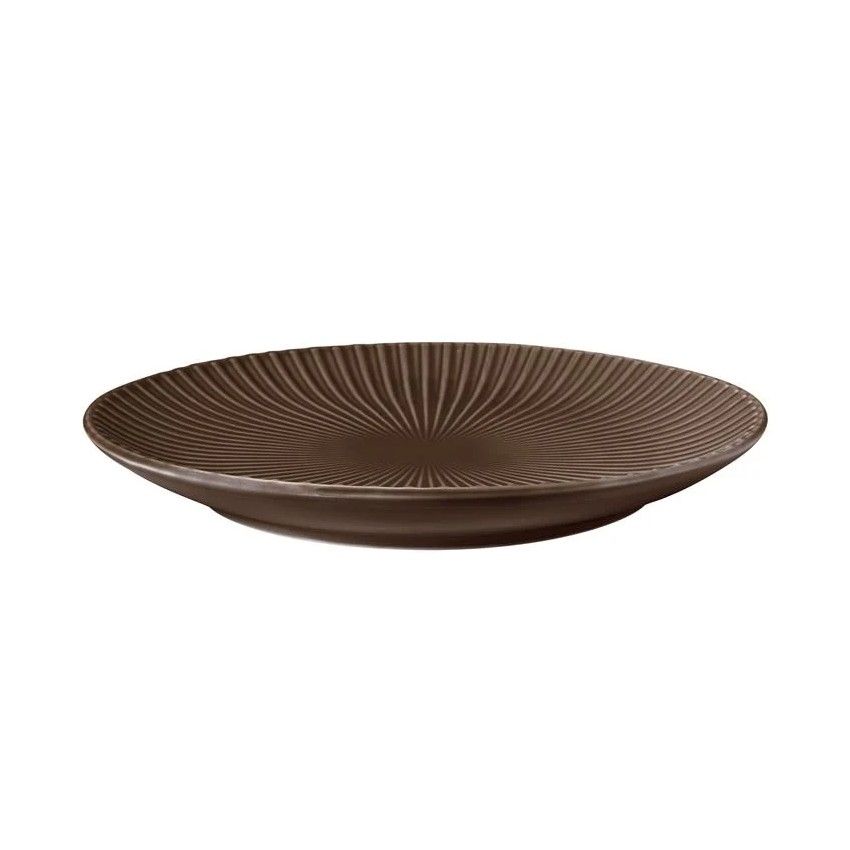 Plate Relievo Warm Brown 20cm