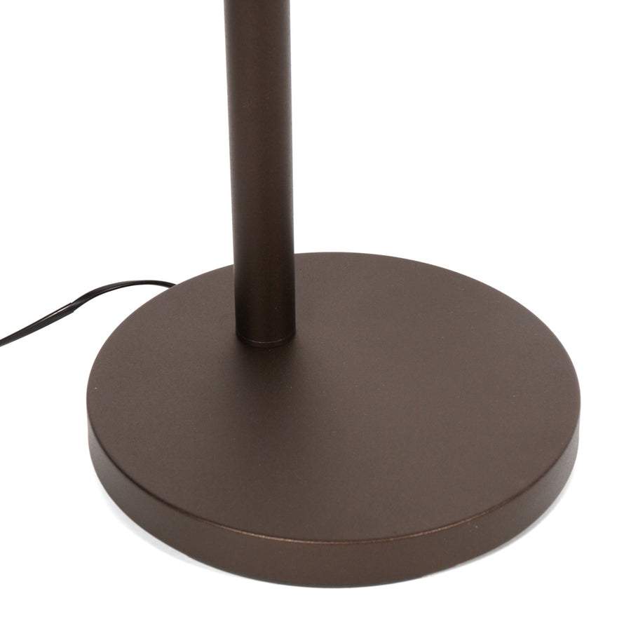 5-lichts vloerlamp synna 1327ca – cacao kleurige led booglamp met dimfunctie