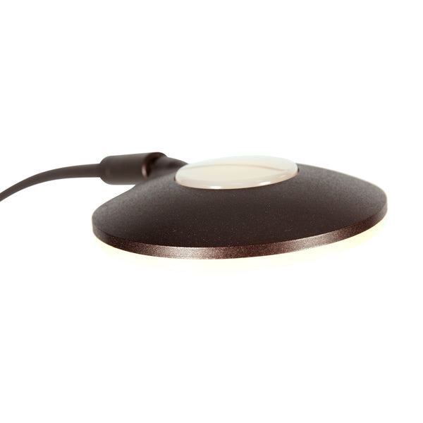 5-lichts vloerlamp synna 1327ca – cacao kleurige led booglamp met dimfunctie