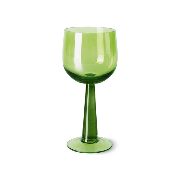 The emeralds: wine glass tall, lime green (set of 4)