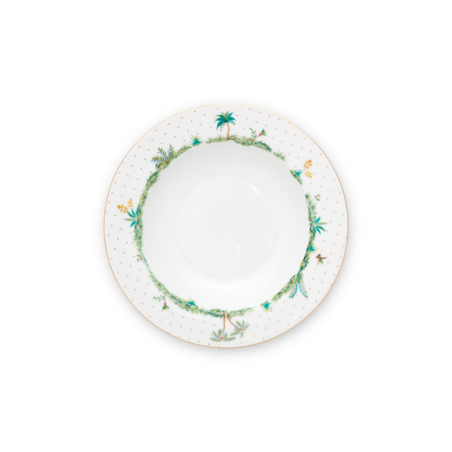 Deep Plate Jolie Dots Gold 21.5cm