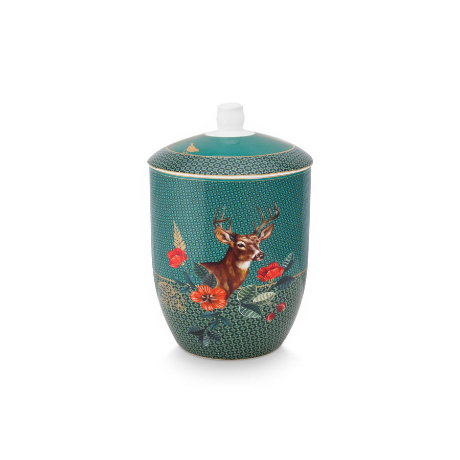 Storage jar winter wonderland green 1.5ltr