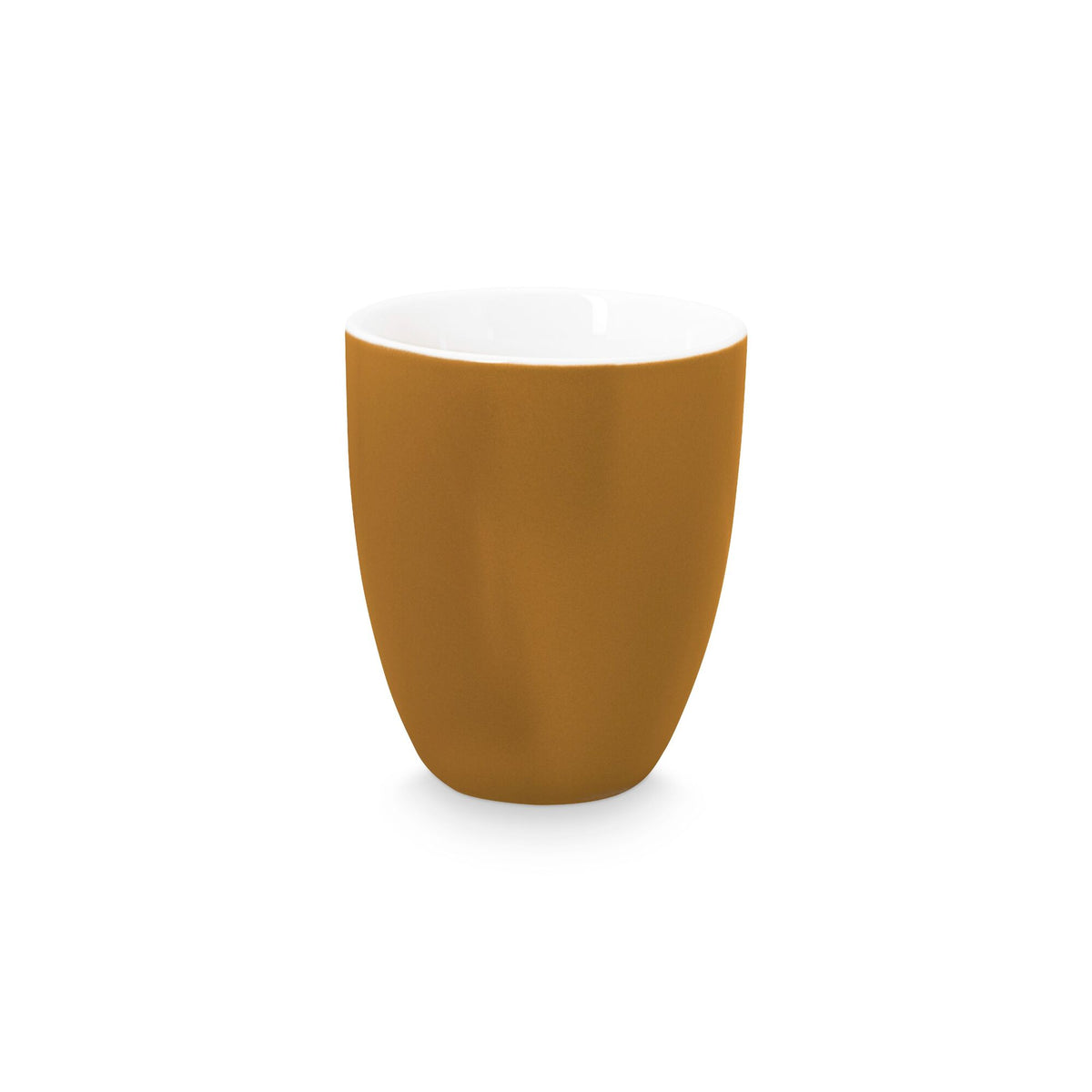 Mug without Ear Matt Caramel-White 250ml