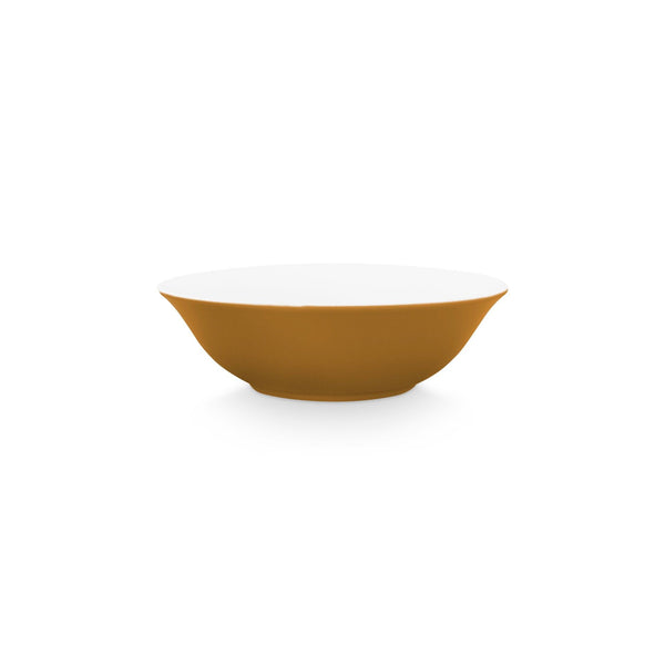 Bowl Matt Caramel-White 18cm