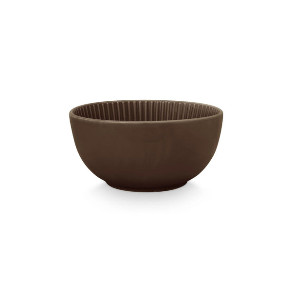 Bowl Round Relievo Warm Brown 20.5cm