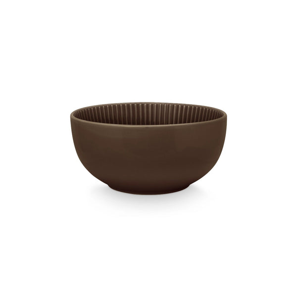 Bowl Round Relievo Warm Brown 23.5cm