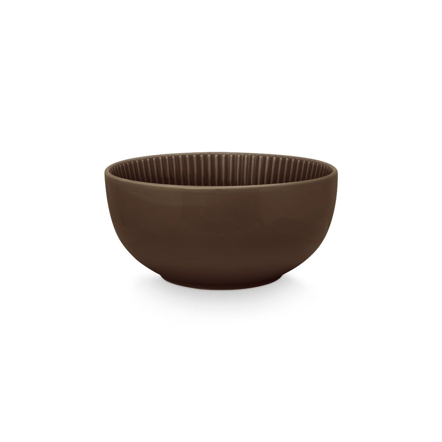 Bowl Round Relievo Warm Brown 23.5cm