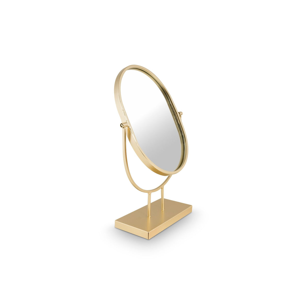 Mirror Oval on Stand Gold  20.3x31.1x8.5cm