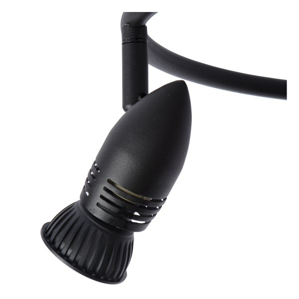 Plafondspot 31 cm 3xGU10 Zwart