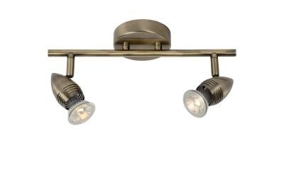 LED Plafondspot LED GU10 2x5W 2700K Mat chroom